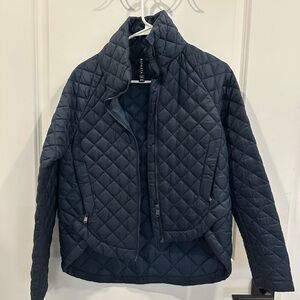 Athleta Navy Quilted Puffer Jacket